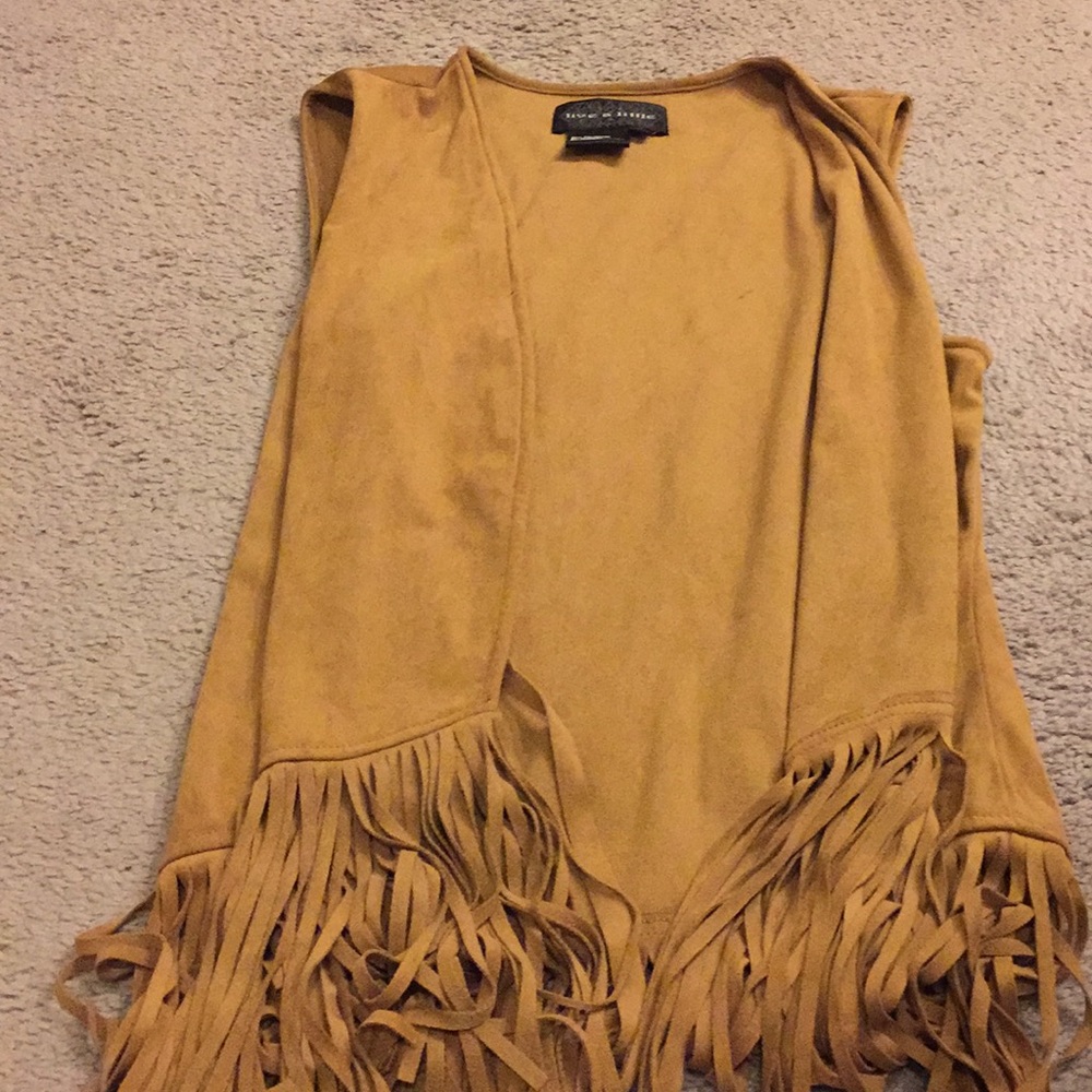 Suede Fringe Vest
